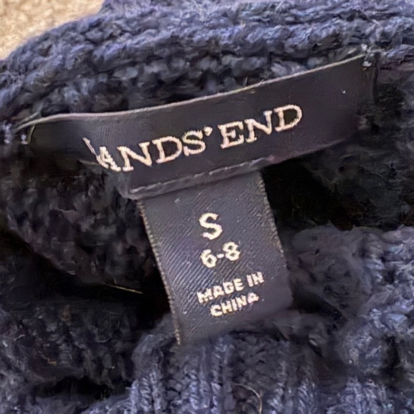 Lands End Women's Navy Blue Turtleneck Sweater Size Small - Picture 3 of 5